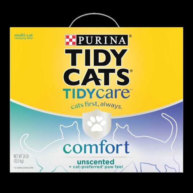 Tidy Cats Tidy comfort litter image. Soruce Tidy Cats comfort litter product page purina.