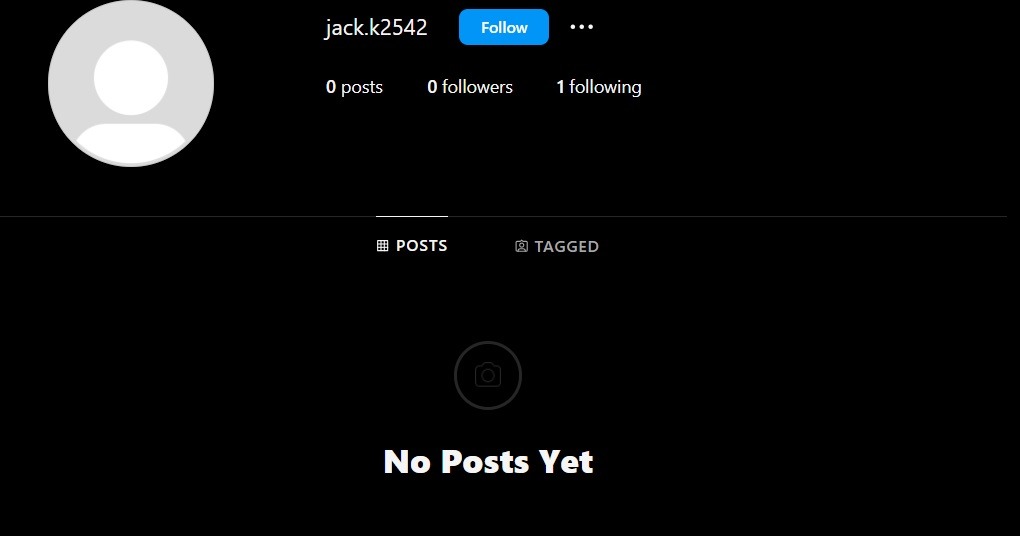Dummy Instagram account. Jack.k2542