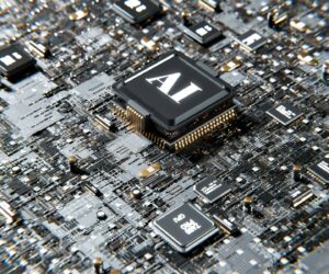 a computer chip with the letter a on top of it Photo by Igor Omilaev Image source Unsplash.