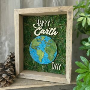 Happy Earth day image. Image created using image FX. Earth, grass, Happy Earth day.