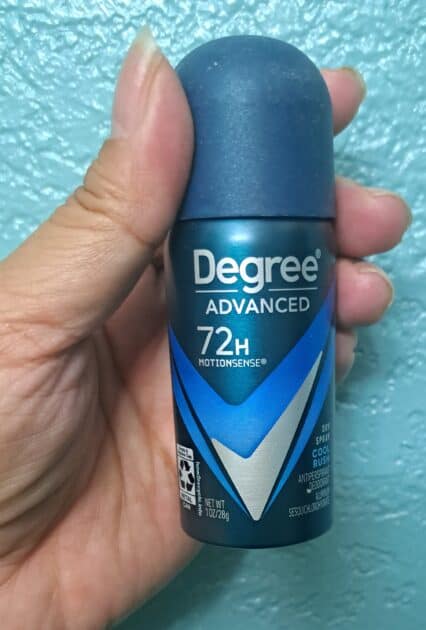 Degree advnaced travel size scent cool rush.