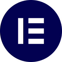 Elementor E logo navy.
