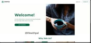 Starbucks coffee at home community home page.