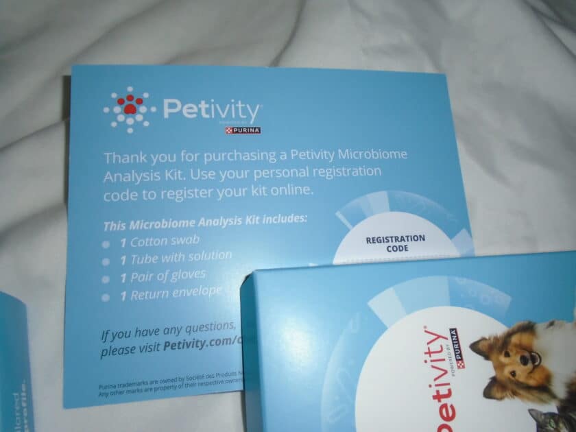 Petiviity info card.