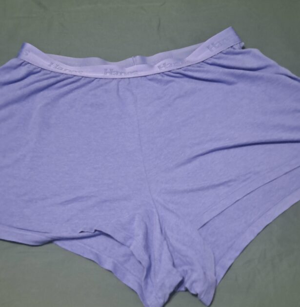 Hanes sleep shorts after first wash and wear. 