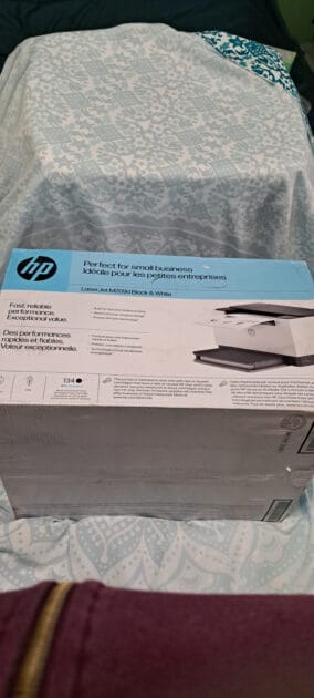 HP Laser Jet M209d printer box.