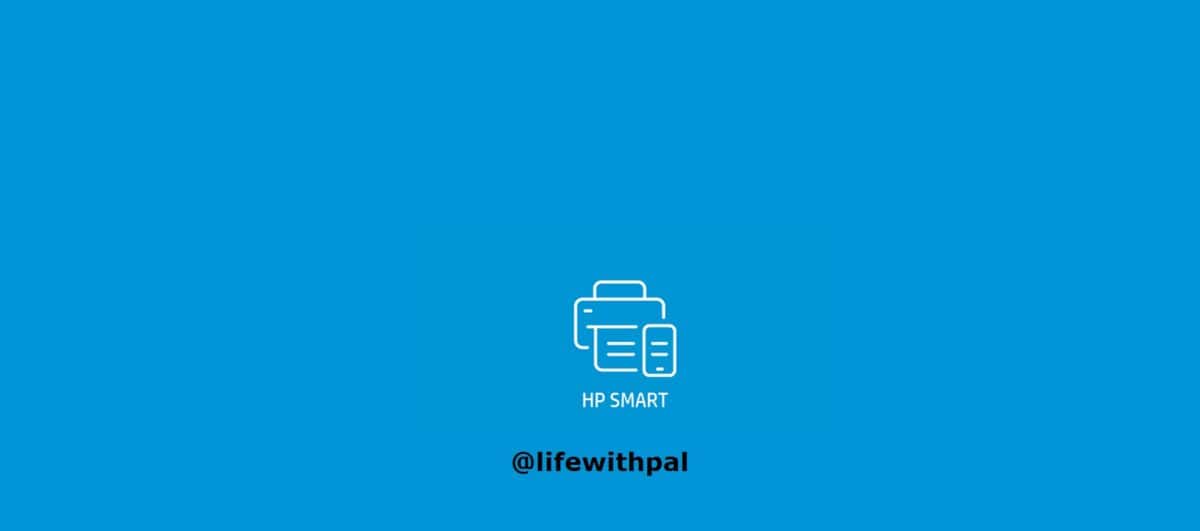 HP smart app launch screen.