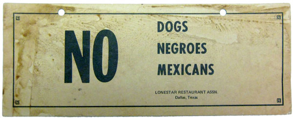 Segregation sign image source UMBC