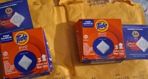 Tide evo tiles boxes with info cards.