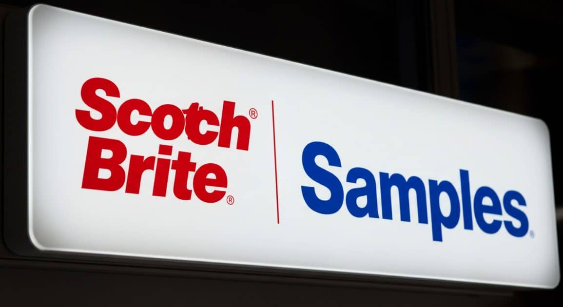 Scotch Brite Samples banner. Image created using Image FX AI.